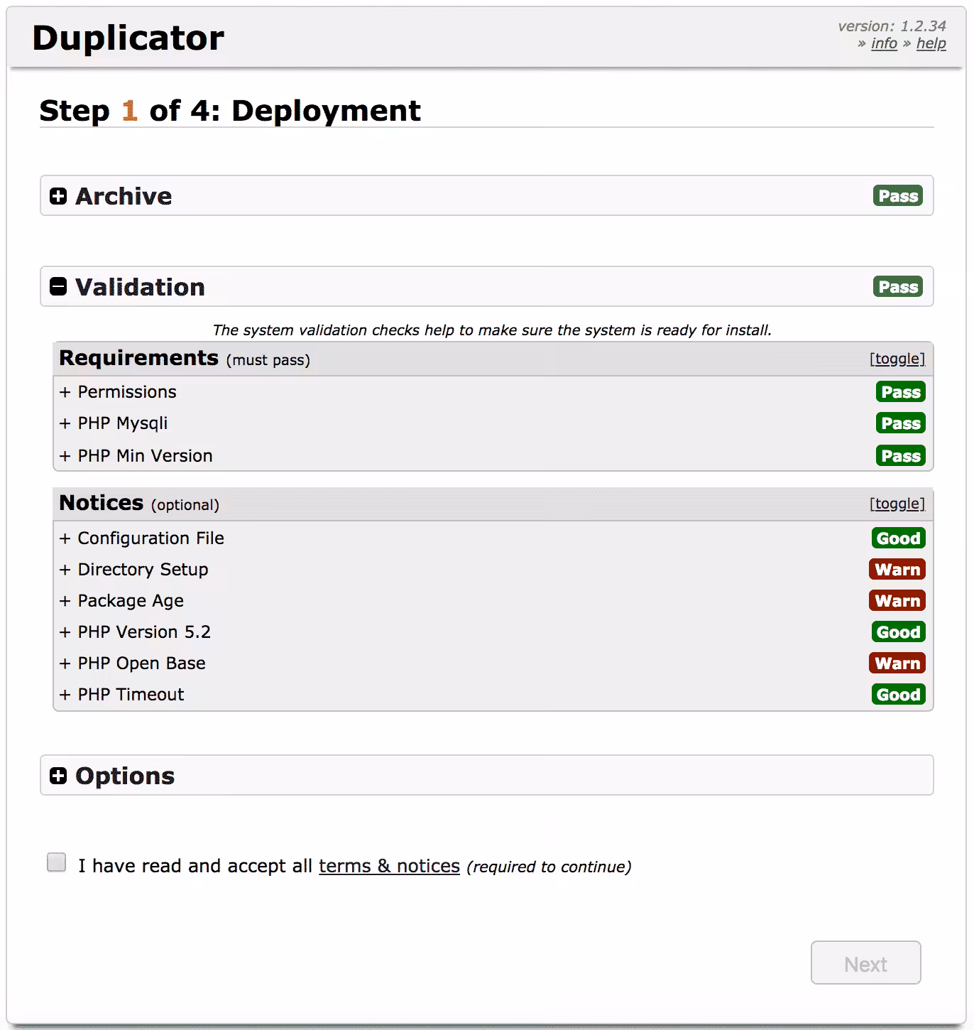 Wordpress Duplicator
